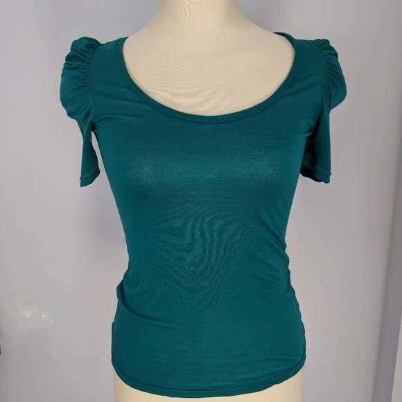 Dark Teal Top by Lux Size M - Picture 5 of 8